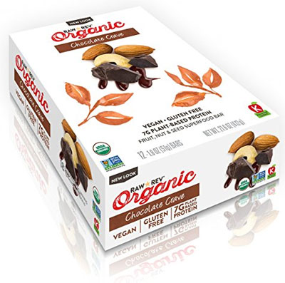 Box of Paleo Raw Revolution Bars, Organic Chocolate Crave Flavor