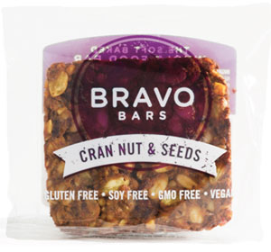 Bravo Bar Cran Nut and Seed, Soft-Baked Whole Food Bar 
