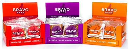 Bravo Bars in 3 Flavors, Gluten-Free, Soy-Free, Non-GMO