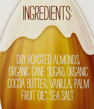 Vanilla Almond Butter Ingredients