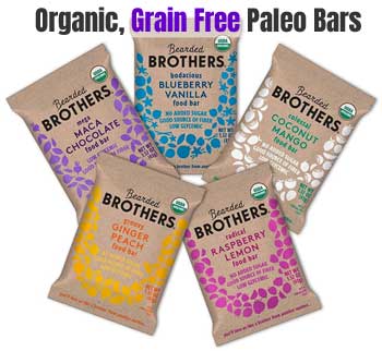 Organic Grain Free Paleo Protein Bars - Bearded Brothers Variety Pack